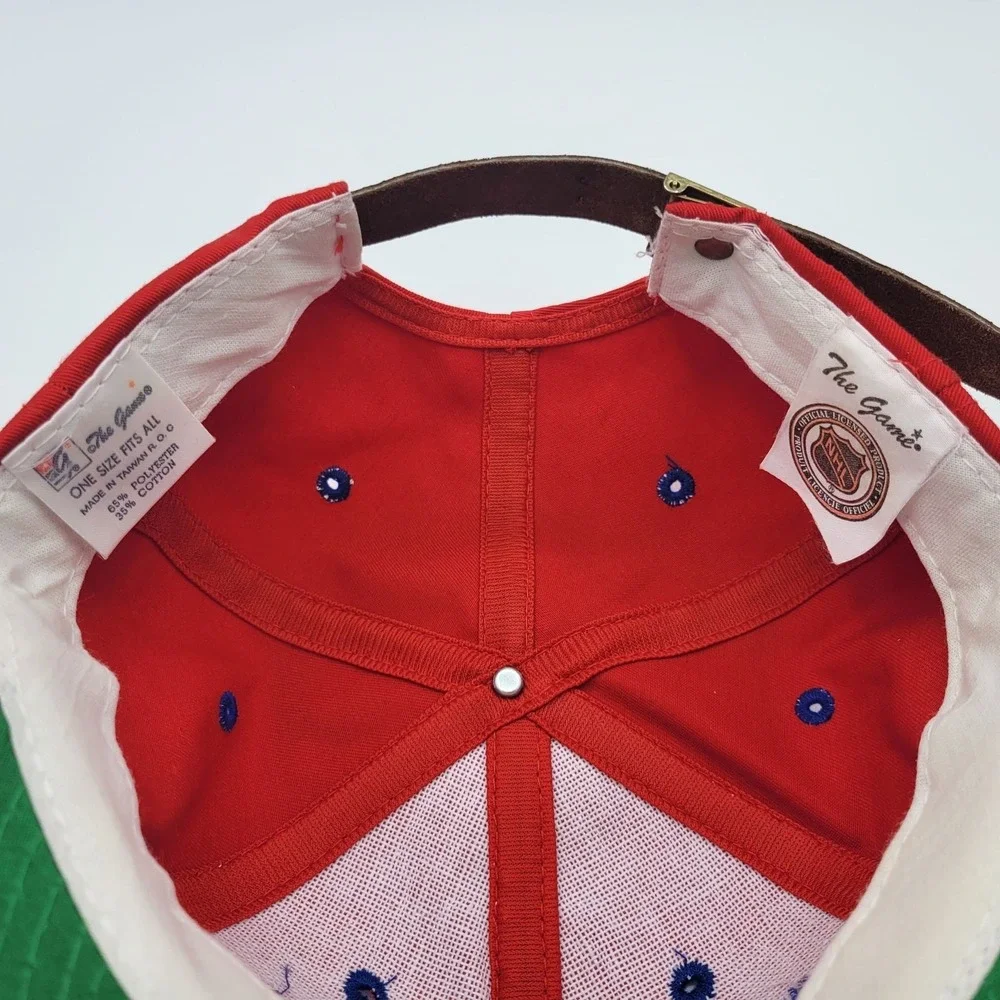 Montreal Canadiens Vintage 90s The Game Strapback Hat - Leather Strap